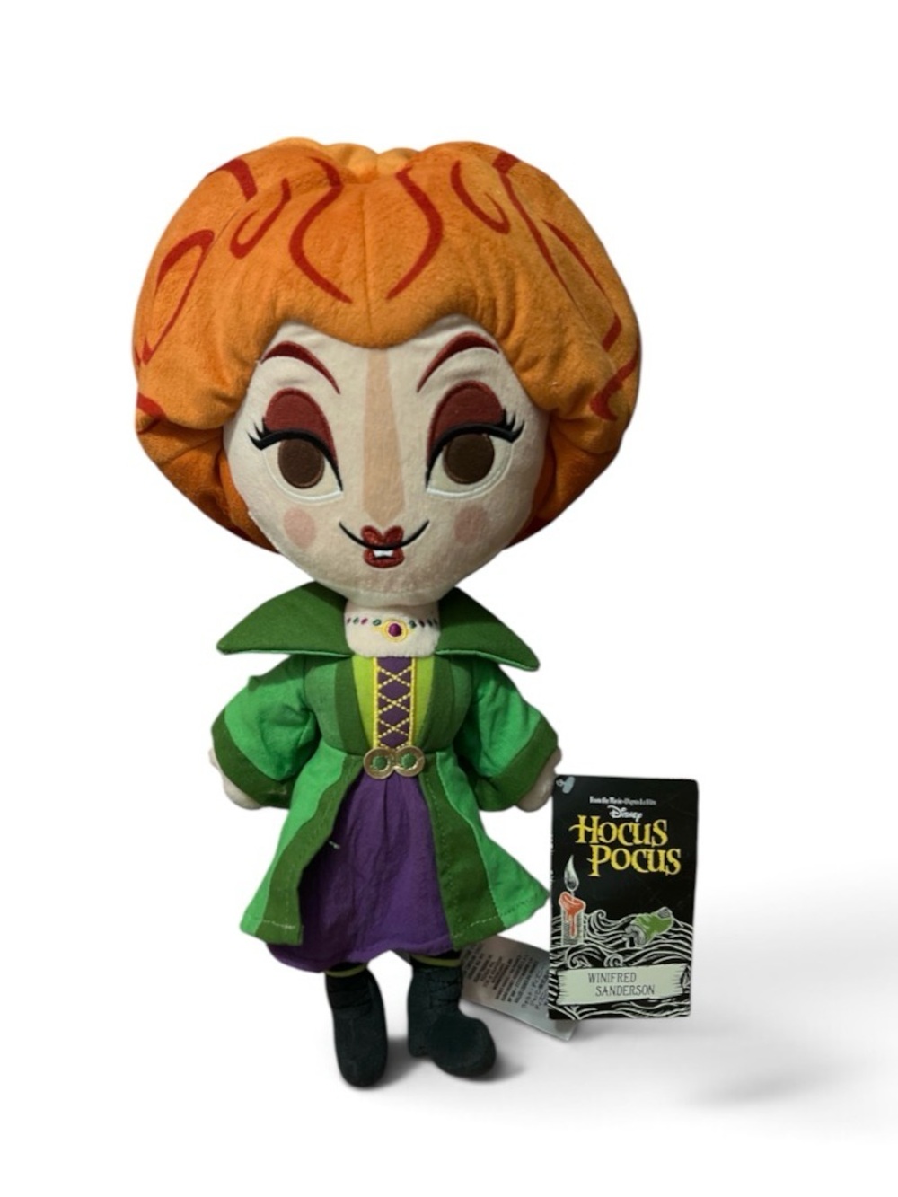 Disney Winifred Sanderson Plush Doll - Orange Hair, Green Coat, Purple Dress